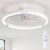 POWROL Ceiling Fans with Lights and Remote, 20 Inch 6 Speeds Reversible Flush Mount Ceiling Fan with Light, LED Dimmable Modern Low Profile Ceiling Fan for Bedroom Kitchen