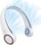 CIVPOWER Neck Fan: Portable Personal Neck Cooling Rechargeable Bladeless Fan – Hands Free 3 Speed 4000 mAh Battery USB Operated Wearable Headphone Design – for Men Women Outdoor Indoor (White)