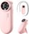 Diveblues TurboBear Mini Turbo Portable Fan, Powerful 8.8m/s Speed, Ultra-Light 86.5g Handheld Fan, 5 Speeds Cooling, Rechargeable Battery Powered, Pocket Sized, Cute Gifts Travel Essentials For Women