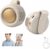 Portable Silent Mini Bladeless Fan Clip On, Rechargeable Waist Neck Clip Fan, Adjustable 3-Speed Small Whirlwind Fans for Outdoor & Travel & Office, Travel Accessories (White)