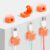 Magnetic Cable Clips Cord Organizer Holder, 6 Pack Adhesive Wire Holder Keeper Organizer USB Charging Cable Storage Holder for Home Office Phone Car Wall Desktop Nightstand Kitchen (Orange)