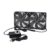 Dual Big Airflow 120mm * 240mm AXIAL Fans DC 12V Powered Fans with AC 110V – 240V Speed Control, Cabinet Chassis Cooling Fan, Server Workstation Cooling Fan