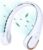 Neck Fan, Neck Fans Portable Rechargeable, Upgrade 360° Air Outlet, Super Quiet, 3 Speeds, 4000mAh Personal Bladeless Wearable Fan for Indoor Outdoor Travel-White