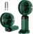 Handheld Fan, Mini Portable Fan USB Rechargeable, Small Pocket Fan 5 Speeds with Lanyard and Base, Built-in 4200mAh Battery USB Desk Fan Foldable for Office, Outdoor, Home, School (Green)
