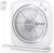 AMACOOL Table Fan, 12 inch Box Fan with 3 Adjustable Speeds & 8HRS Timer, 270° Pivoting Quiet Air Circulator, Desktop Fan for Bedroom Bathroom Kitchen Office, AC Adapter Included-White