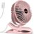 BESKAR USB Powered Clip on Fan, Portable Small Fan with Cord, 3 Speeds Strong Airflow, Personal Fan with Sturdy Clamp, Quiet Desk Fan & Clip Fan