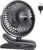 HONYIN Clip on Fan, 720° Rotation Small Desk & Clip Fan, Personal Cooling Fan with Sturdy Clamp, 3 Speeds, Quiet Little Fan by USB Plug In, for Bedroom Office Desktop Treadmill
