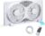 BEYOND BREEZE Window Fan Reversible Airflow, 9 Inch Dual Window Fan with 3-Speed 3 Modes, Remote Control Twin Window Fan 23.5″ to 37″ Adjustable Width for Bedroom, Kitchen, Home