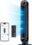 DREO Tower Fan for Bedroom, Smart Oscillating Quiet Floor Fans, Standing Bladeless Fan with Remote and WiFi Voice Control, 4 Modes, 4 Speeds, 8H Timer, 28dB, Works with Alexa/Google
