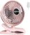 HONYIN Clip on Fan, 720° Rotation Small Desk & Clip Fan, Personal Cooling Fan with Sturdy Clamp, 3 Speeds, Quiet Little Fan by USB Plug In, for Bedroom Office Desktop Treadmill