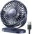 SWEETFULL USB Desk Fan Small Quiet – 3 Speeds Mini Personal Portable Fan 360° Rotation Adjustable, 5.5 Inch Office Table Cooling Gadgets on Desktop (Blue)