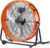 24-Inch Industrial Drum Fan, High-Velocity Floor Fan with Adjustable Speed and 360° Tilting, Ideal for Warehouses, Workshops, and Factories