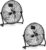 COSTWAY 2-Pack 20-Inch High Velocity Floor Fan, 145 Adjustable Tilt, 3-Speed, Heavy Duty Metal Industrial Set for Home, Garage, Warehouse, Workshop, Black