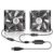 GDSTIME Small USB Cooling Fans,Dual 92mm x 25mm 9cm DC 5V Brushless Small Cooling Fans Muffin Desk Fans for Receiver Computer PC Cabinet Pet Box Cooling