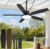Fanbulous 52” Outdoor Ceiling Fans with Light and Remote,IP65 Wet Rated Waterproof Ceiling Fan with 6-Speed DC Motor, Farmhouse Gazebo Fan for Porch Patios Pavilion(Black)