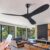 KBZZ Ceiling Fan No Lights 52″ Outdoor Ceiling Fan for Patio, Modern ABS Ceiling Fan Damp Rated 3 Blade Large Airflow Indoor Outdoor Farmhouse Ceiling Fan for Exterior House Porch Gazebo